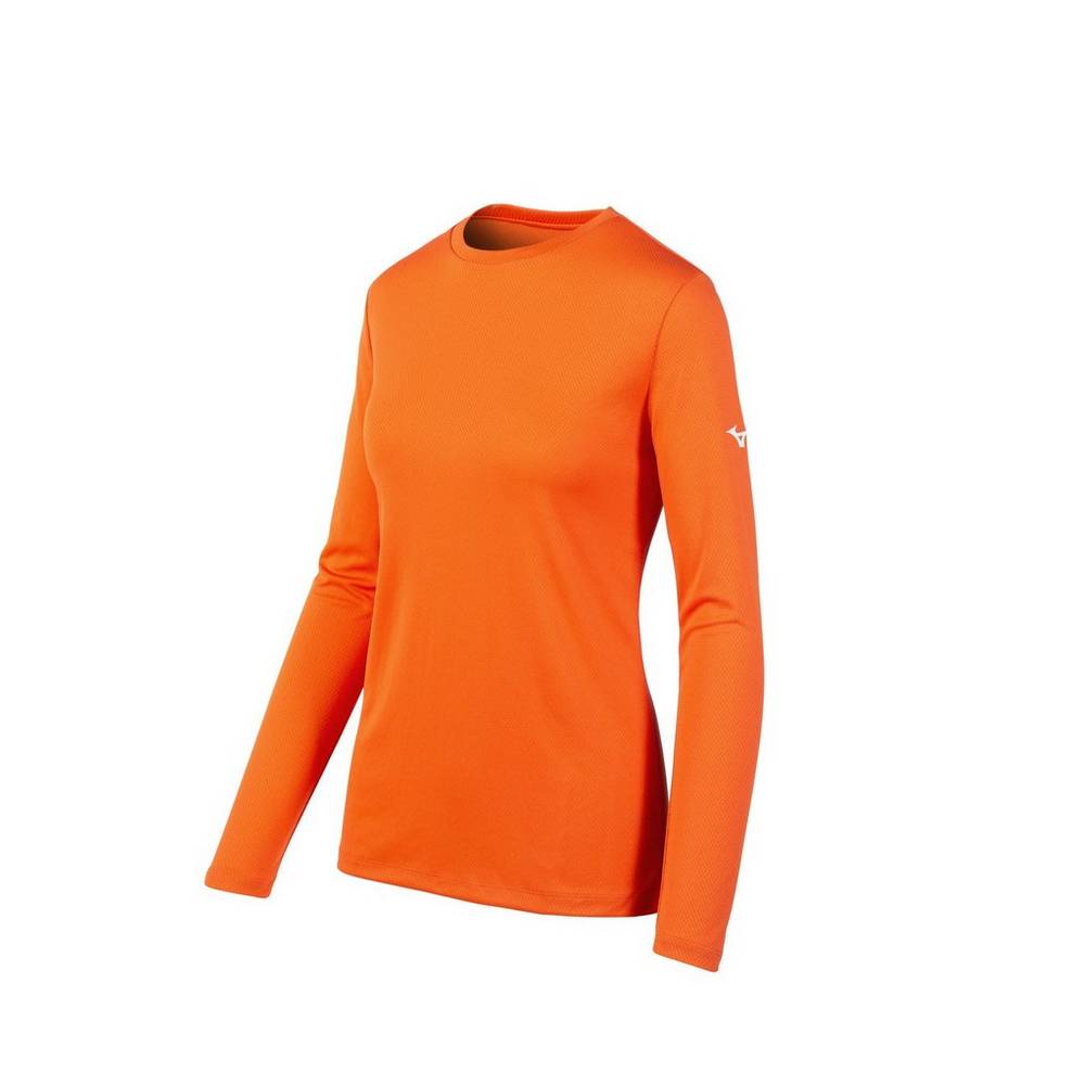 Camisetas Mizuno Long Sleeve Mujer Naranjas Baratas COYW-94860